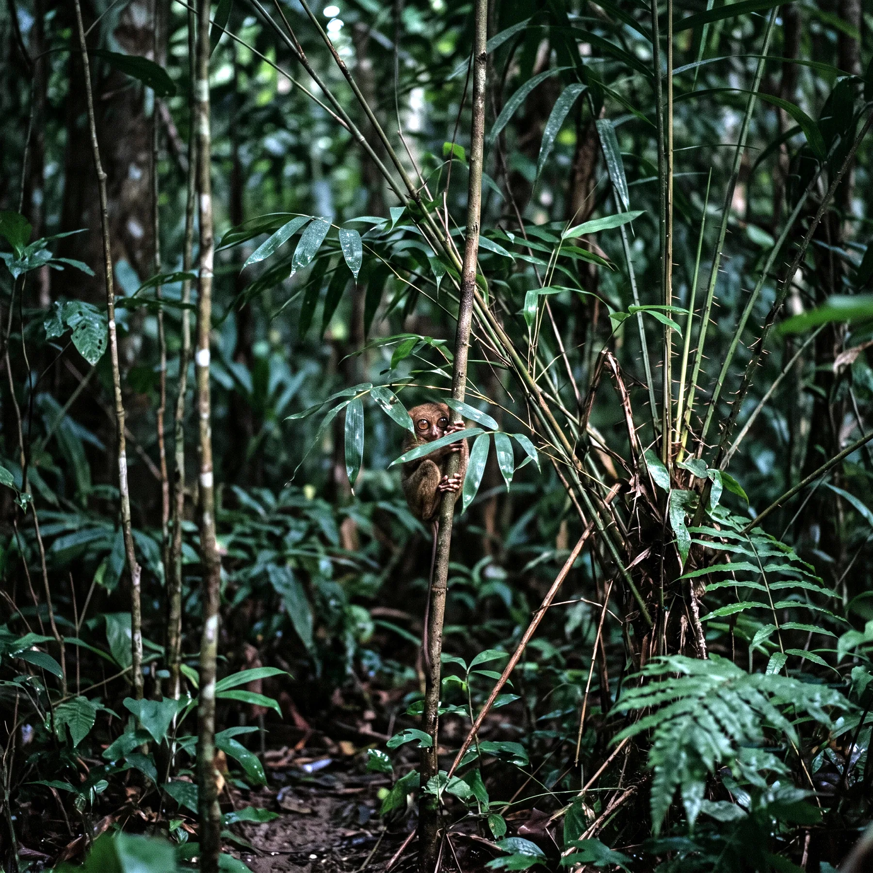 Milieu de vie typique de l'espèce Carlito syrichta