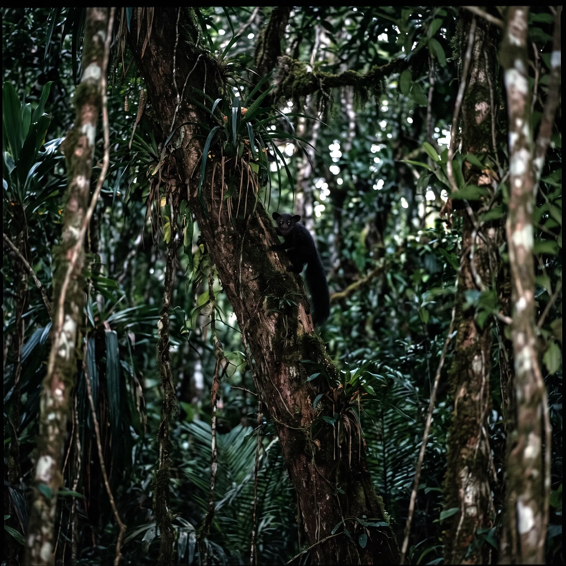 Milieu de vie typique de l'espèce Daubentonia madagascariensis