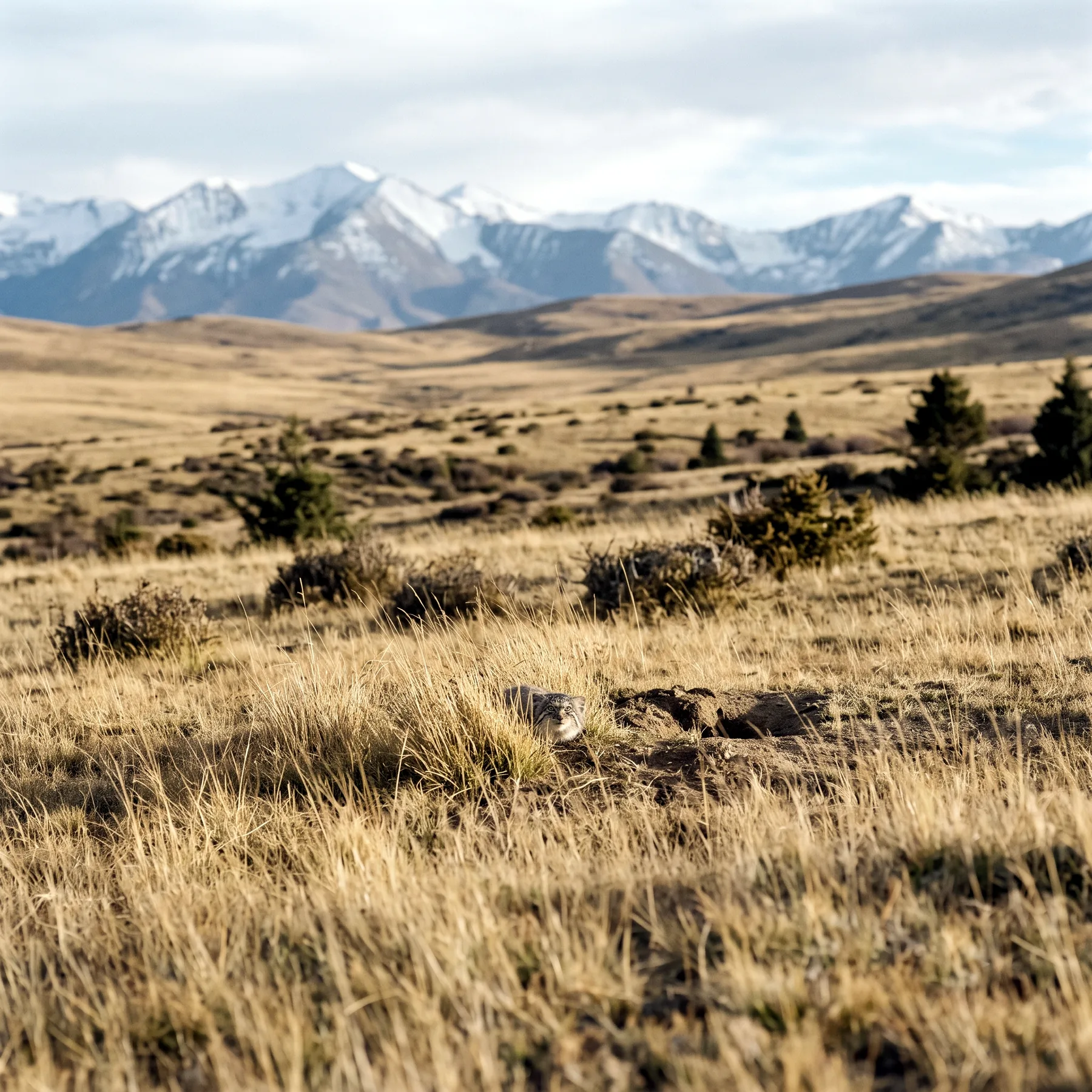 Milieu de vie typique de l'espèce Felis bieti