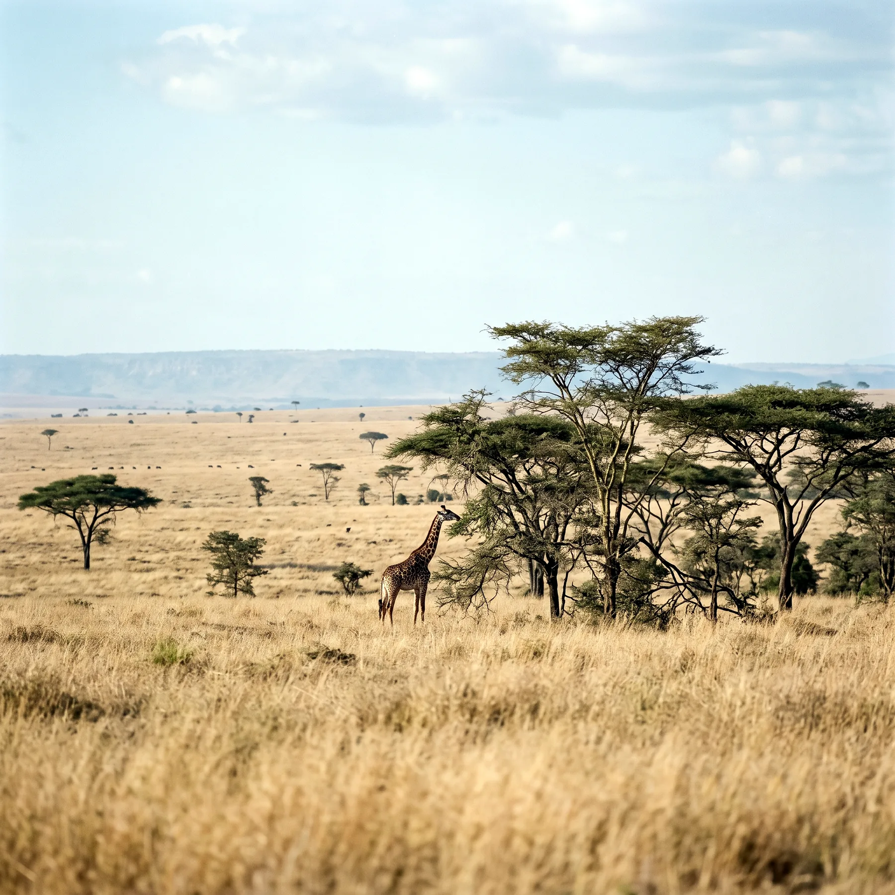 Milieu de vie typique de l'espèce Giraffa tippelskirchi