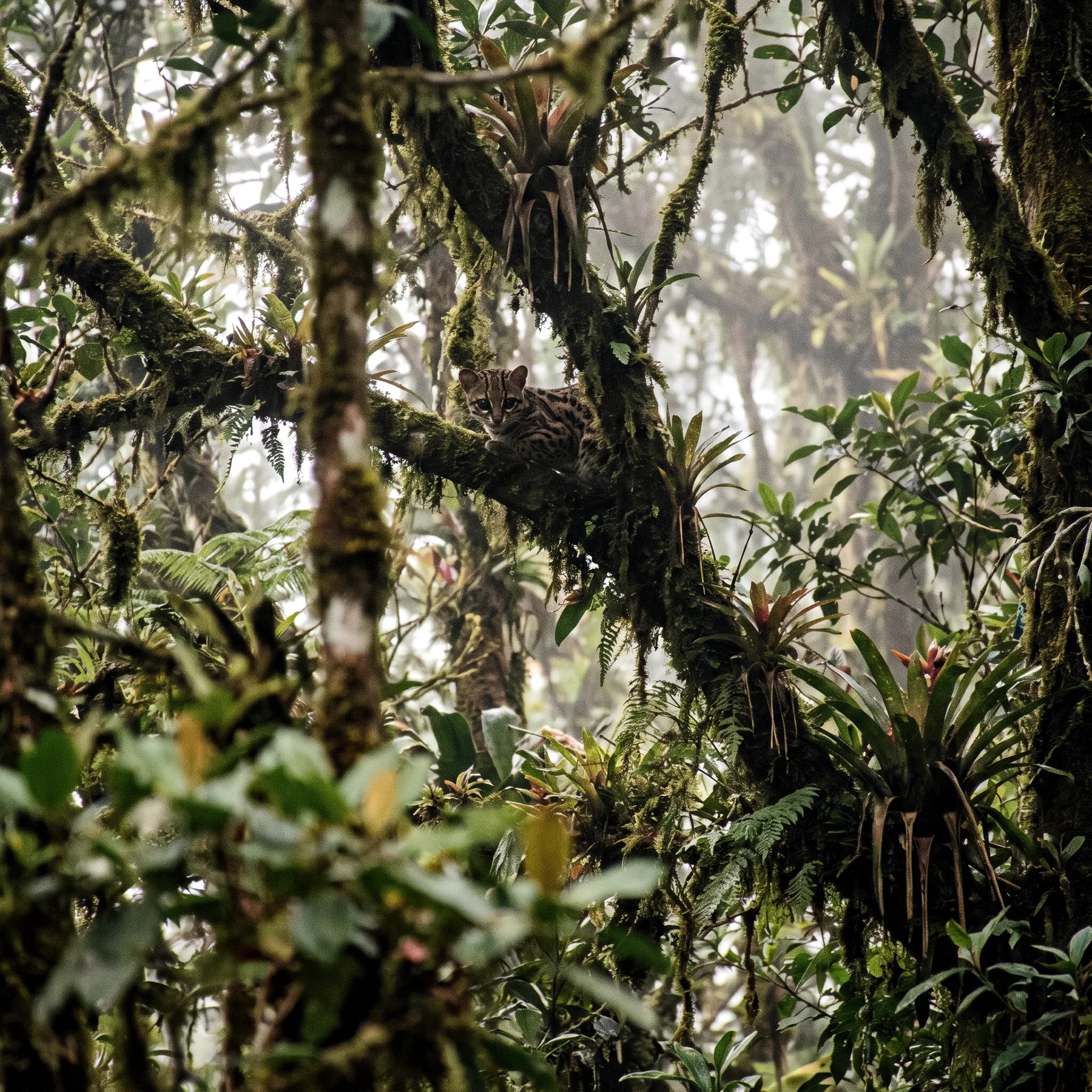 Milieu de vie typique de l'espèce Leopardus wiedii