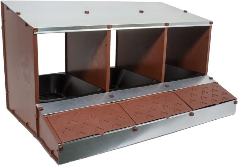 Nid De Pondoir Pour Poules En Plastique Durable - Pour Grandes Poules, Toit Arrondi, Facile à Nettoyer