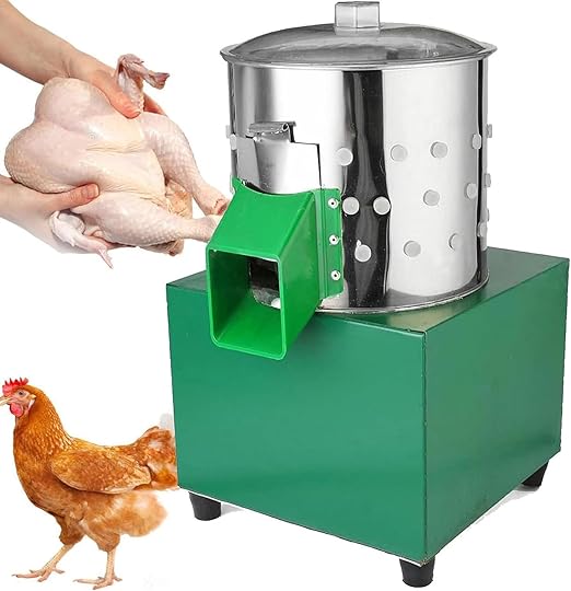CGLYYDS Plumeuse de Poulet Commerciale, Machine à plumer électrique, épilation Rapide des Plumes, épilation des Poils d'oiseaux de caille, Machine à plumer la volaille
