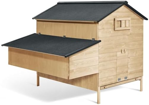 IDMarket - Poulailler Chalet XXL pour Poules avec pondoir en Bois