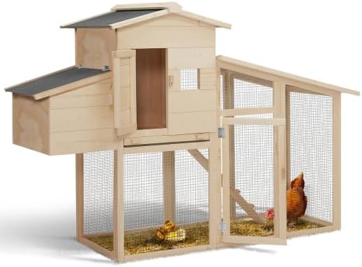 IDMarket - Poulailler Comfort avec pondoir en Bois