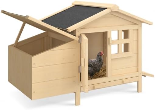 IDMarket - Poulailler sur pilotis avec pondoir en Bois