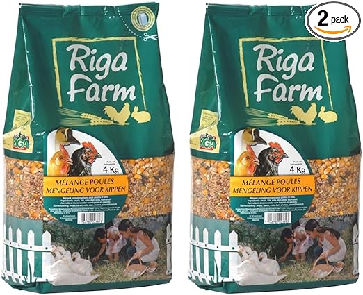 Riga Melange Poules 4KG (Lot de 2)